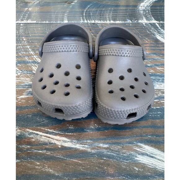 Crocs, Gray,  Kids/Toddler shoes, size 5 - Picture 6 of 6